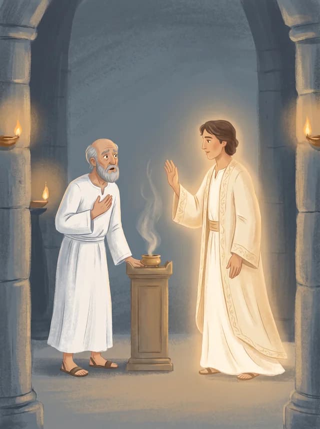 Zacharias and the Angel, front