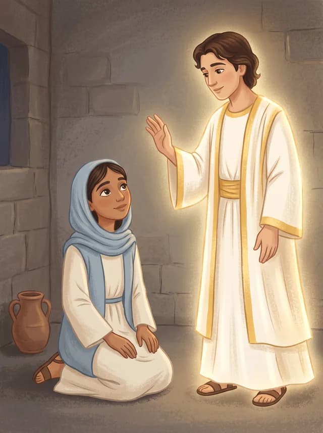 Gabriel Visits Mary, front
