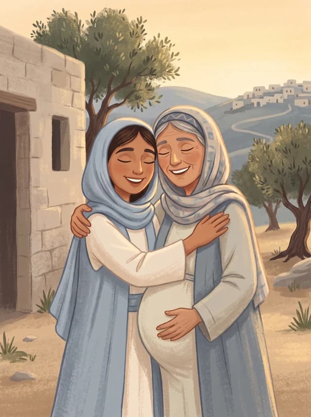 Mary Visits Elisabeth, front