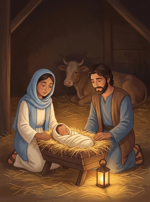 Born in a Stable, front