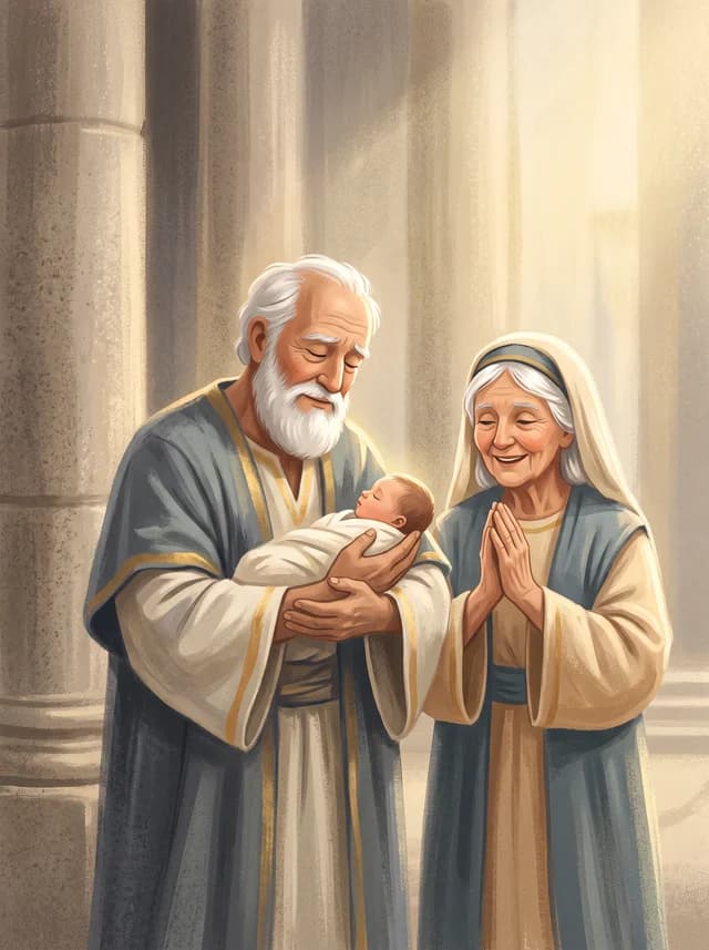 Simeon and Anna at the Temple, front