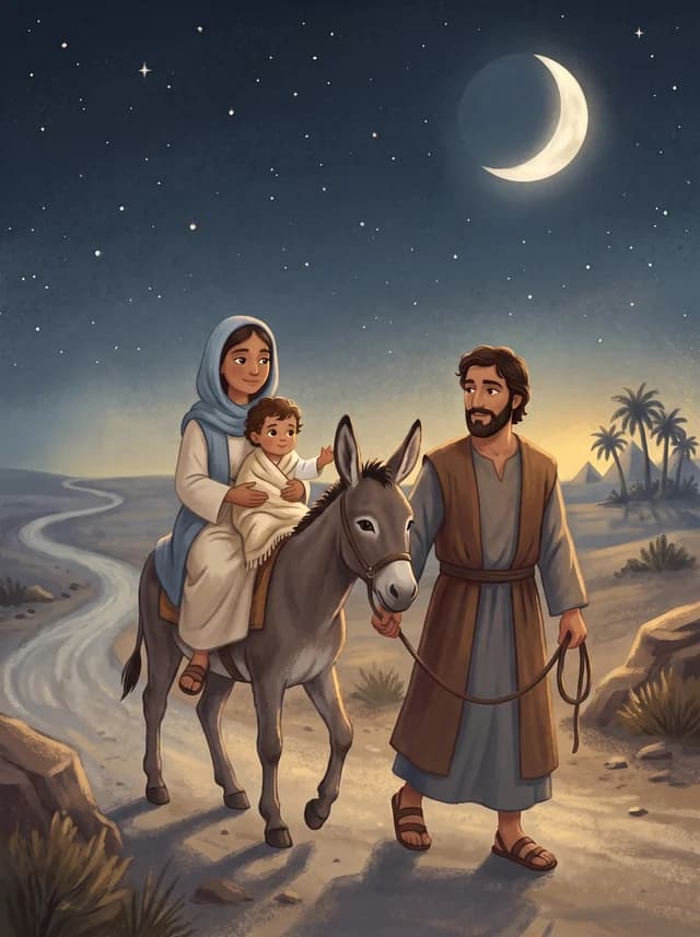 Flight to Egypt, front