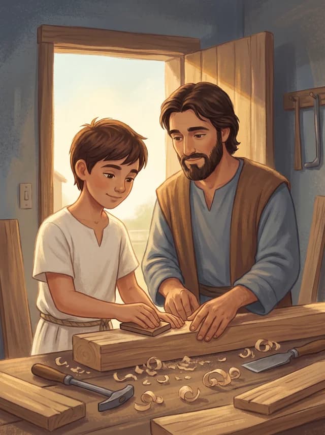 Jesus Grows Up in Nazareth, front