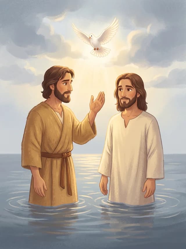 Jesus Is Baptized, front