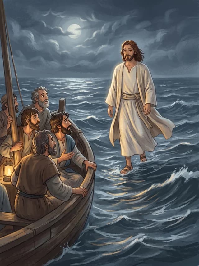 Jesus Walks on Water, front