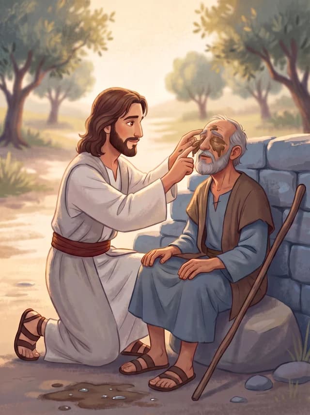 Healing the Blind Man, front