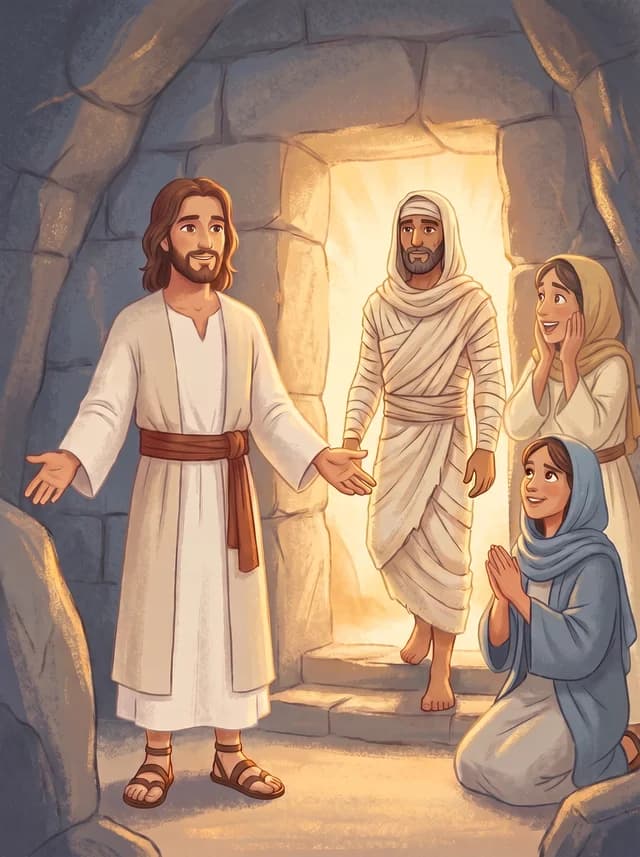 Jesus Raises Lazarus, front