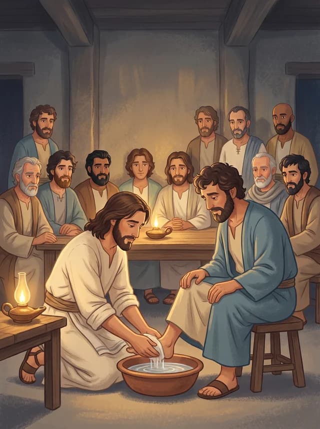 Jesus Washes the Apostles' Feet, front